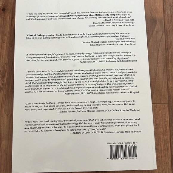 Clinical Pathophysiology Made Ridiculously Simple With Compact Disc - Picture 2 of 2